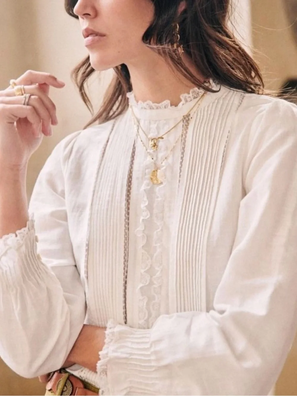 Sezane Chemise Antonia Women's Blouse - Picture 2 of 5